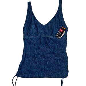 TYP Tankini Womens 16 Turquoise Antra Vneck